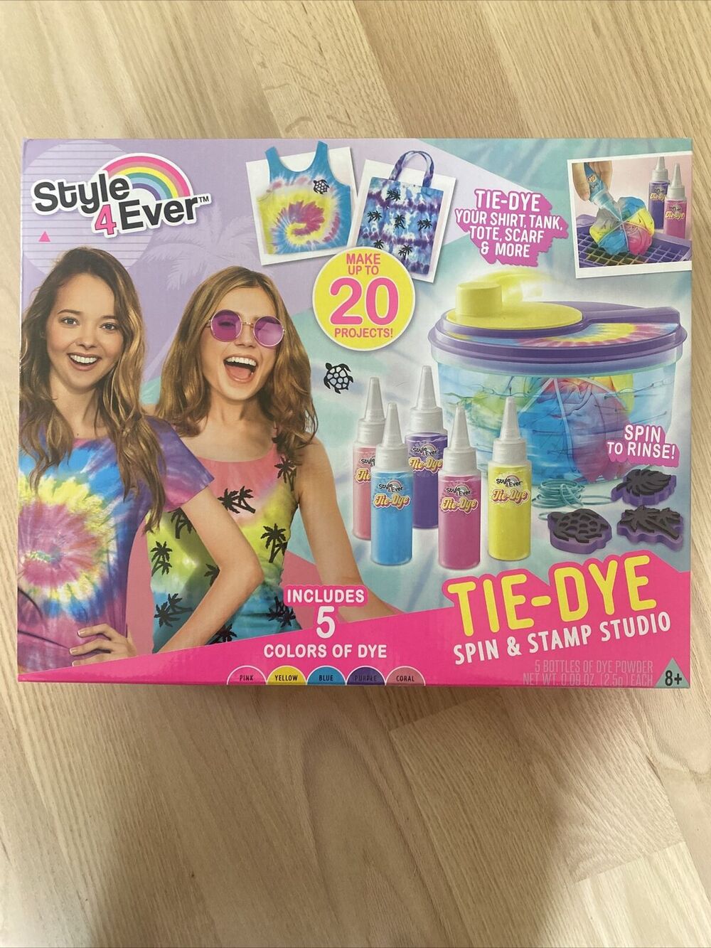 Style 4 Ever Tie-Dye Spin & Stamp Studio Brand New In Box